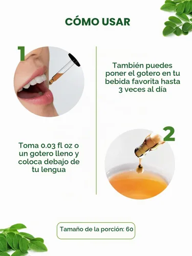 Vista 8 de PURA VIDA MORINGA Gotas líquidas de extracto de hojas – Certificado orgánico USDA – altamente purificado, biodisponible y absorción más rápida que