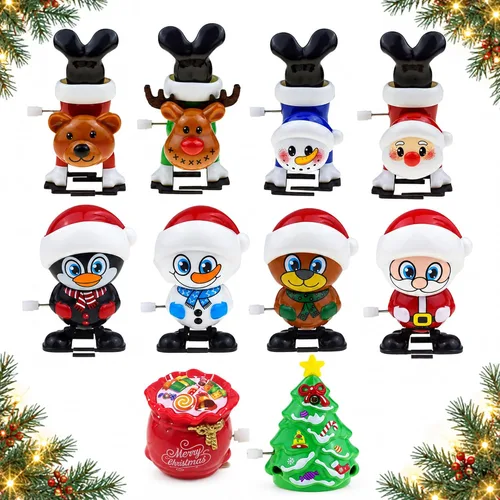 Vista 7 de Figuras de Navidad de viento, rellenos de medias móviles y decoración de Set D