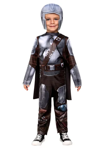 Vista 4 de Disfraz Deluxe de The Mandalorian para Niños Pequeños Multicolor