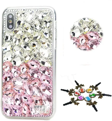Vista 15 de Sparkle Case compatible con Samsung Galaxy Z Flip 2 5G - Elegante - Funda 3D hecha a mano con diamantes de imitación de diamantes de imitación