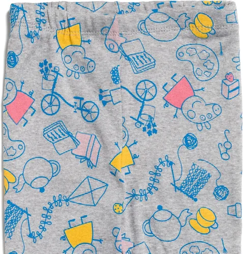 Vista 4 de Peppa Pig Conjunto de sudadera con capucha y leggings de forro polar para niñas pequeñas y grandes