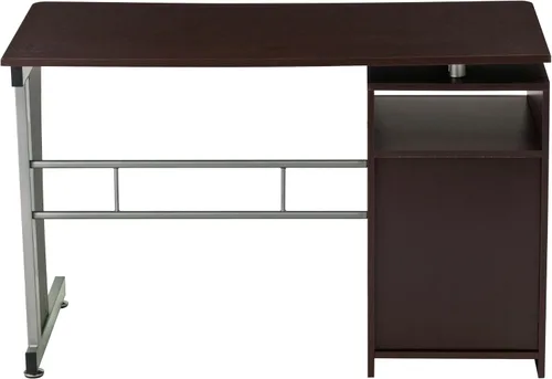 Vista 8 de Techni Mobili Escritorio para computadora con amplio almacenamiento, chocolate, 30 x 22.75 x 47.25 pulgadas, chocolate