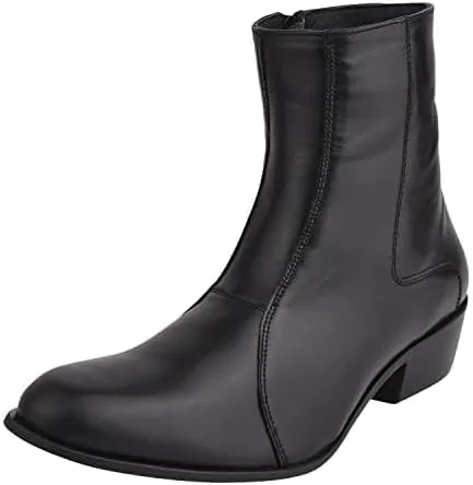 Vista 2 de LIBERTYZENO Botas de vestir retro para hombre con estampado de serpiente y tobillo alto para adultos, para graduación, graduación