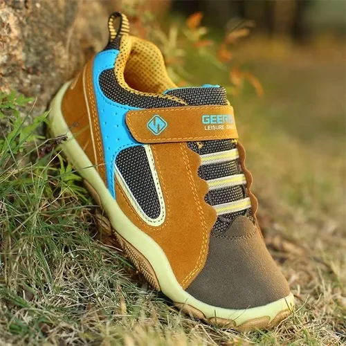 Vista 5 de Zonkacen Botas de senderismo cómodas para niños y niñas para caminar al aire libre