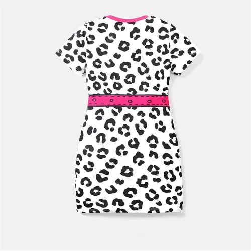 Vista 3 de L.O.L. Surprise! Vestido de manga corta con estampado de dibujos animados para niños y niñas, vestido casual de verano