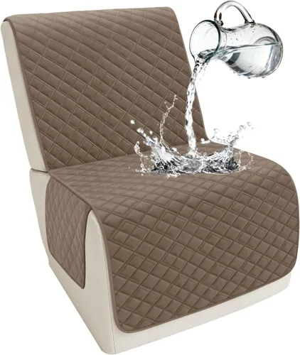 Vista 48 de Arfntevss Fundas para sofá seccional reclinable para sofá seccional en forma de L, funda antideslizante lavable para sofá reclinable con forma de L