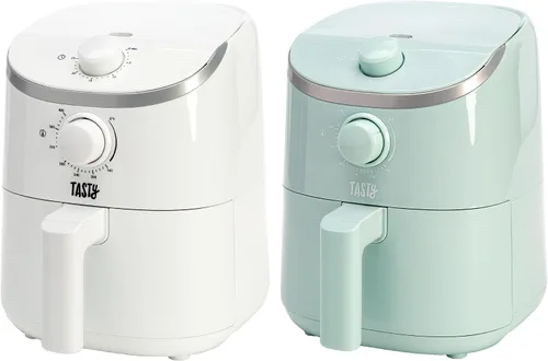 Vista 7 de Tasty Freidora de aire personal, comidas más saludables en minutos, control de temperatura ajustable de hasta 400 °F, diseño fácil de usar, cesta