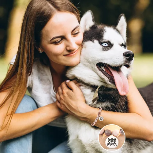 Vista 2 de Tarsus Pulsera con dije para el Día del Padre, Día de la Madre, para mujeres y hombres, el mejor regalo de mamá para mujeres, regalos para papá