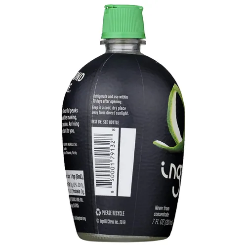 Vista 4 de Ingrilli Organic Lime Squeeze, botella de 7 onzas líquidas (paquete de 6)