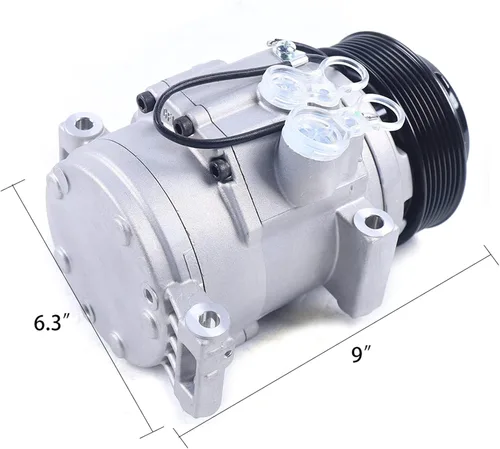Vista 2 de Compresor de CA del A/C, compresor con el embrague L4 2.7L V6 4.0L para Tacoma 2005-2015