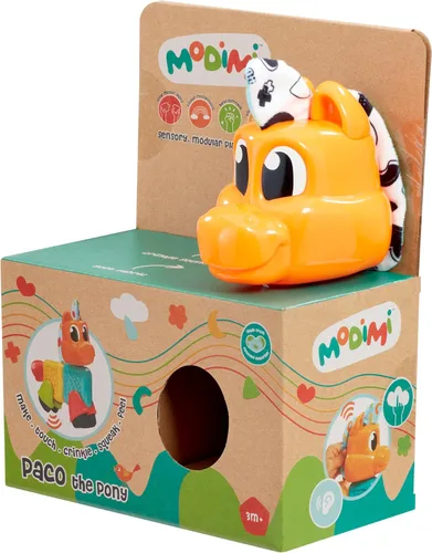 Vista 5 de Modimi Pony - Juguetes interactivos multisensoriales para bebés, sistema de juego modular, 3 meses en adelante
