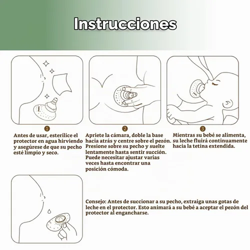 Vista 7 de haakaa Protectores de pezones para lactancia, protector de pezones de silicona para lactancia materna con estuche de transporte, 2 piezas