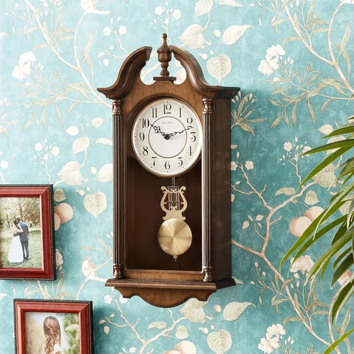 Vista 5 de Bulova C1517 Saybrook - Reloj de pared, color cereza marrón