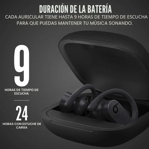 Vista 5 de PowerBeats Pro - Auriculares Bluetooth totalmente inalámbricos y de alto rendimiento, color negro (renovado)