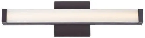 Vista 17 de Maxim Lighting Spec - Lámpara de tocador de baño Acabado de aluminio de níquel satinado Lámpara contemporánea para interiores Ideal para baños