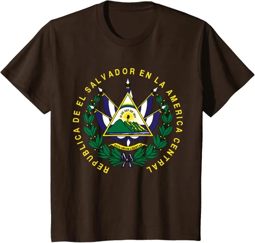 Vista 39 de amdesco Salvador Camisa, salvadoran Escudo de armas playera, mujer L, Blanco