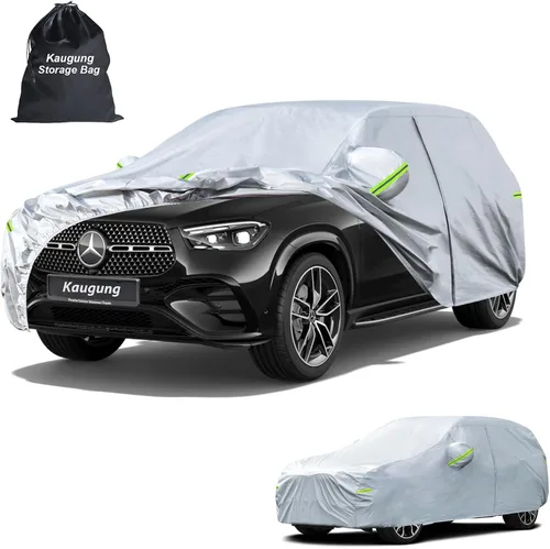 Vista 31 de Kaugung Funda para Coche de Ajuste Personalizado BMW Serie 3 E30 (1982-1994), 7 Capas Resistente al Viento Todo Clima Impermeable Cubierta Exterior