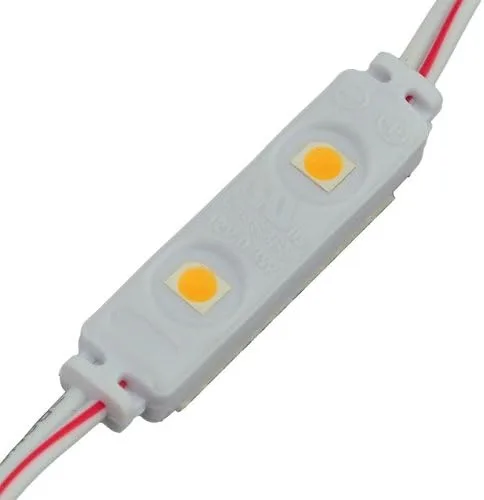 Vista 3 de Cadena UL de 10.9 pies de 50 módulos mini LED resistentes al agua, cada uno con 2 x SMD3528, 12 voltios, blanco cálido, 20142WW