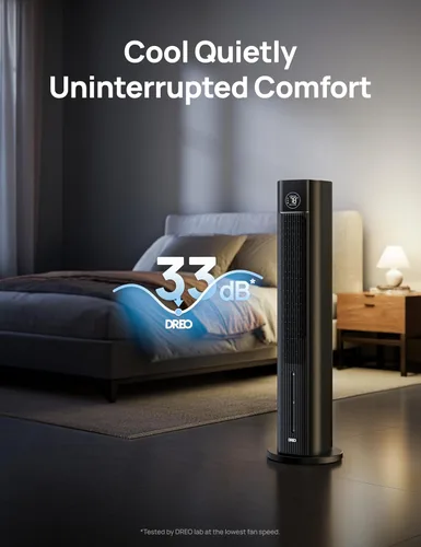 Vista 6 de DREO Ventilador de torre para dormitorio, ventiladores de enfriamiento de 43 pulgadas que soplan aire frío 2025 actualizado, enfriador de aire