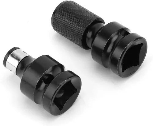 Vista 7 de Llave de impacto de 1/2 a 1/4, llave de impacto de enchufe para conversiones de trinquete, juego de llaves de taladro y destornilladores
