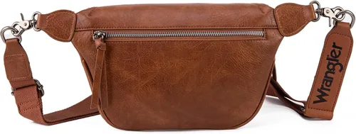 Vista 4 de Wrangler Vintage Sling Bag for Women Men Chest Bum Bag Ladies Waist Packs Crossbody Purse