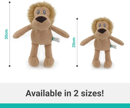 Vista 2 de Tufflove Lion - Juguete pequeño y resistente para perros pequeños a medianos, marrón