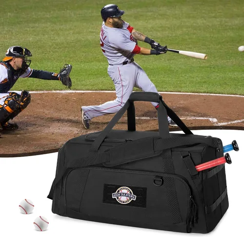 Vista 7 de GOBUROS - Bolsa de béisbol con soporte para murciélagos, bolsa de equipo de receptores para sóftbol