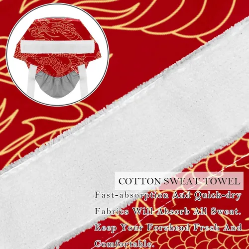 Vista 2 de Gorras de trabajo para mujer, gorra quirúrgica Bouffant, cohete celestial, cuerpo marina, cola de caballo, sombrero de uniforme de amarre