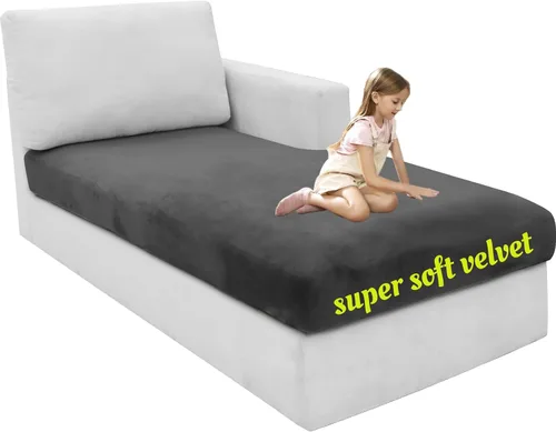 Vista 72 de MAXIJIN Fundas de cojín elásticas de terciopelo para sofá, funda de cojín suave de repuesto para sofá de dos plazas, protector de asiento