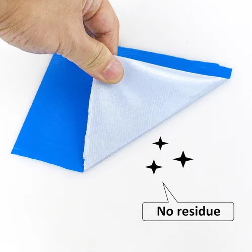 Vista 4 de BOMEI PACK Cinta adhesiva azul de 6 pulgadas, rollo más ancho, 6 pulgadas x 60 yardas, 9 mil de grosor, resistente, impermeable, flexible, sin