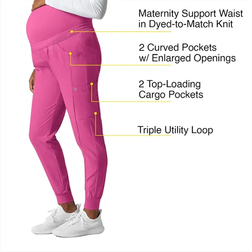 Vista 2 de WonderWink Pantalón deportivo de maternidad para mujer