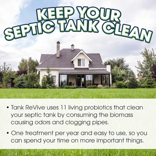 Vista 3 de Tank Revive para sistemas sépticos domésticos – 1 litro, probióticos vivos licuan lodos, mantienen los tanques sépticos limpios hasta por un año