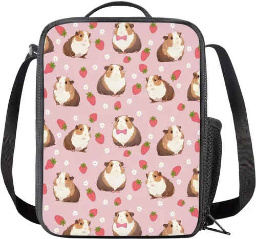 Vista 6 de INSTANTARTS Axolotl - Bolsa de almuerzo para niños, reutilizable, aislada, térmica, bolsa de almuerzo, bolsa de comida para niñas