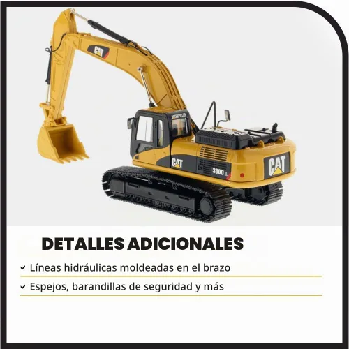 Vista 5 de Diecast Masters Excavadora hidráulica Caterpillar 330D L Core Classics Series Vehículo