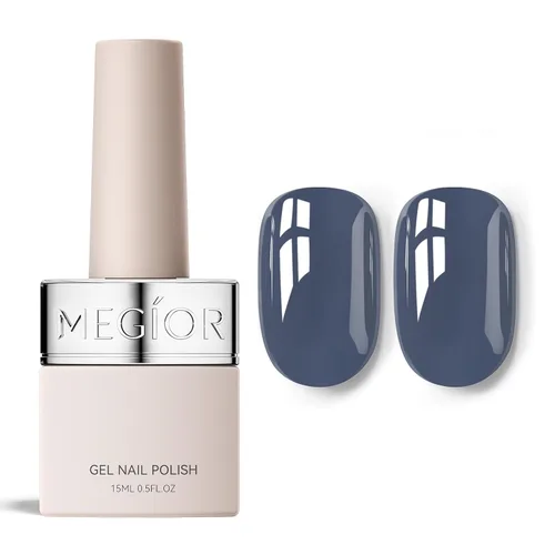 Vista 46 de MEGIOR Esmalte de uñas de gel libre de TPO, 0.5 onzas líquidas, base de gel transparente para remojar la lámpara de uñas LED, capa base de larga