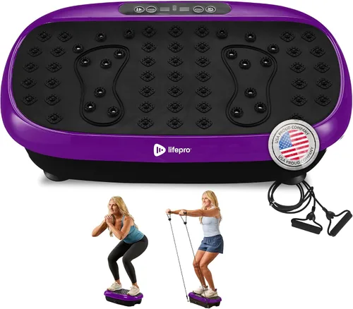 Vista 14 de Lifepro HexaPlate Lite Vibration Plate Exercise Machine — Magnetic Acupoints, 99 Speeds & 10 Presets Vibration Platform Machine with Resistance