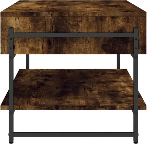 Vista 6 de Coffee Table Smoked Oak 35.4"x19.7"x17.7" Engineered Wood Mesas Para Sala Side Tables Living Room Mesa De Centro Para Sala Mesas De Centro Para Sala