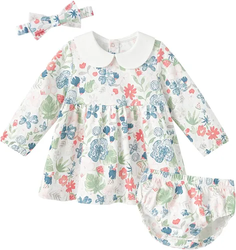 Vista 93 de pureborn Vestido de bebé niña 0-24 meses