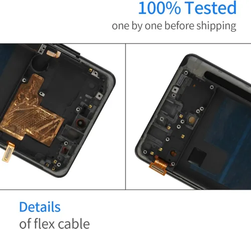 Vista 5 de OLED - Pantalla de repuesto para Samsung Galaxy Note 10 Lite con marco para Samsung Note 10 Lite N770F N770F/DS, pantalla LCD, pantalla táctil