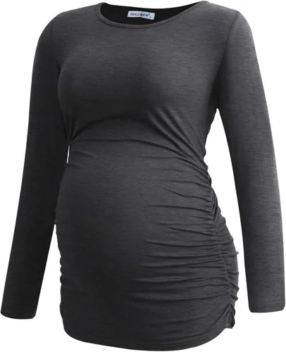 Vista 2 de Smallshow - Camisas de maternidad de manga larga para embarazo 3