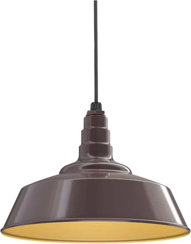 Vista 48 de Steel Lighting Co. Manhattan Warehouse Light Colgante montado en el techo Cúpula de 20 pulgadas vástago de 12 pulgadas Luz de granero