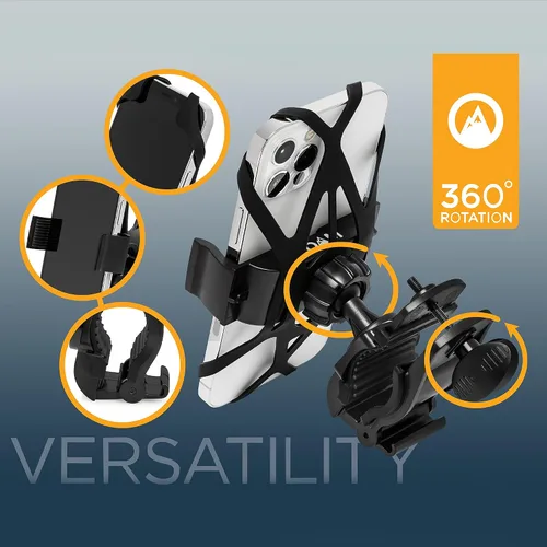 Vista 4 de Soporte para teléfono celular de bicicleta Roam universal Premium, para el manubrio de la bicicleta, ajustable, queda a iPhone 6s, 6S Plus, iPhone