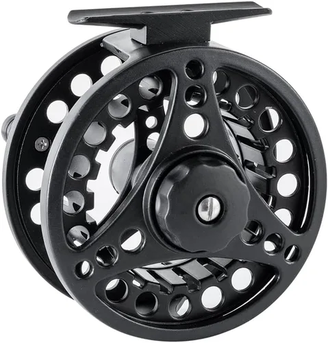 Vista 5 de Carrete de mosca (1/2WT 3/4WT 5/6WT 7/8WT) con línea Combo de aleación de aluminio Arbor grande Carretes de pesca con mosca Peso adelante Línea