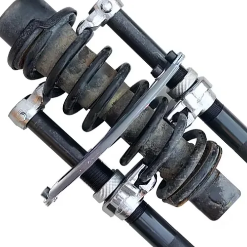 Vista 3 de DPTOOL Herramienta de compresor de resorte automotriz, 2 piezas de alta resistencia, compresores de resorte helicoidal, herramienta con soporte