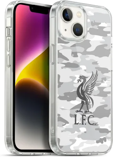 Vista 249 de Head Case Designs Funda de gel con licencia oficial del Liverpool Football Club Away Colourways Crest Camou [protección de grado militar] compatible