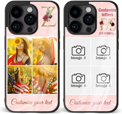 Vista 8 de Fundas de teléfono personalizadas Red Love You Imágenes empalmadas para iPhone 5 6 7 8 11 12 13 14 15 16 Pro Max Plus Mini X para Samsung S21 S22