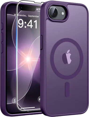 Vista 234 de FNTCASE - Funda para iPhone 16 Pro: magnética, mate, translúcida, de grado militar, protectora contra caídas, resistente, fina, duradera y a prueba
