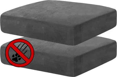 Vista 121 de MAXIJIN Fundas de cojín elásticas de terciopelo para sofá, funda de cojín suave de repuesto para sofá de dos plazas, protector de asiento