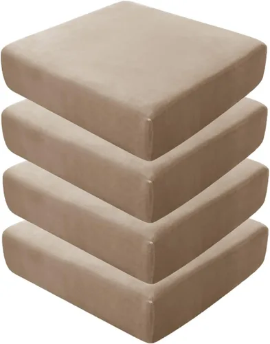 Vista 106 de Fundas de asiento de terciopelo ultra suave, fundas de cojín de asiento suave SOFE fundas de sofá con parte inferior elástica lavable funda