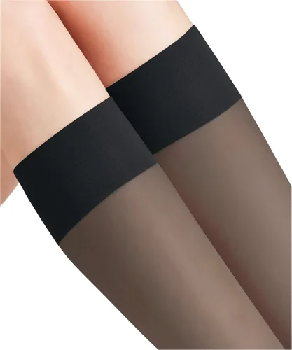 Vista 4 de FALKE Calcetines altos Pure Matt de 20 Denier para mujer, mate, casual o de vestir, transparente fino, nailon sostenible, 1 par